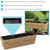 Hanging Rectangle Polyrattan Rail Planter with Plastic Liner