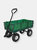 Heavy Duty Steel Garden Utility Cart and Liner Folding Sides 400lb - Dark Green