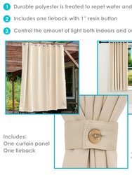 Indoor/Outdoor Blackout Curtain Panel