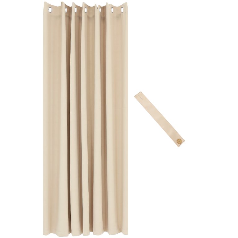 Indoor/Outdoor Blackout Curtain Panel - Beige