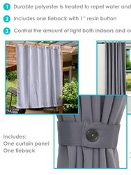 Indoor/Outdoor Blackout Curtain Panel