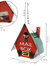 Indoor/Outdoor Metal Santa Belt Decorative Birdhouse - 12.5"