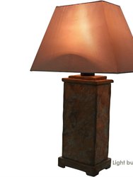 Indoor/Outdoor Natural Slate Table Lamp