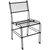 Indoor/Outdoor Steel Wire Dining Chair - Black