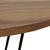 Indoor Steel Bar Table With Faux Woodgrain Tabletop