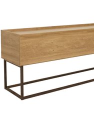 Industrial-Style MDP Buffet Table - 54.75" - Light Brown