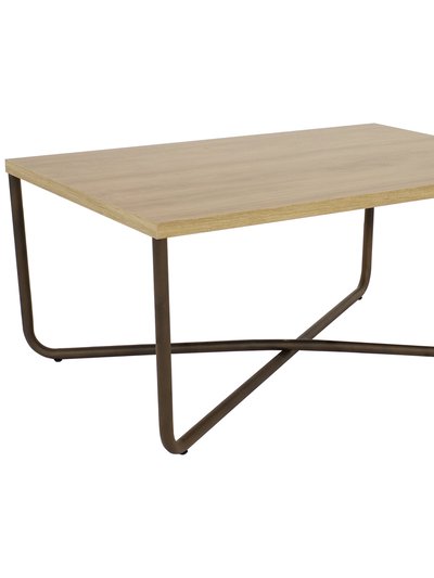 Sunnydaze Decor Industrial-Style MDP Cross Legs Coffee Table product