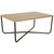 Industrial-Style MDP Cross Legs Coffee Table - Light Brown