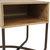 Industrial-Style MDP Side Table With Shelf - 19.75"