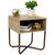 Industrial-Style MDP Side Table With Shelf - 19.75"