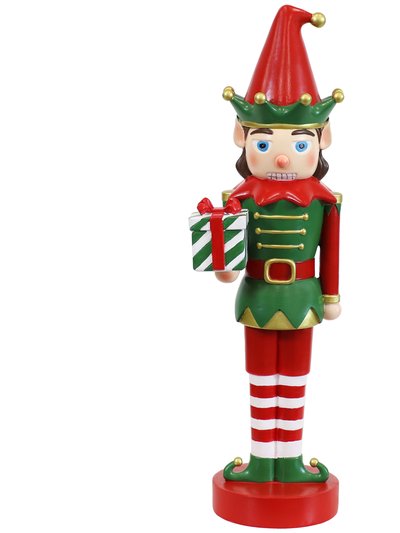 Sunnydaze Decor Jingles The Christmas Elf Indoor Nutcracker Statue - 17" product