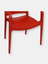 Landon Indoor Outdoor Plastic Dining Armchair