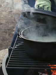 Large Cast Iron Deep Dutch Oven Pre Seasoned - Large 12" 8-Quart Pot