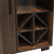 Lavina Wine Cabinet With Glass And Bottle Storage Shelves