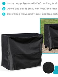 Log Rack Cover Heavy-Duty Waterproof Weather-Resistant PVC - 2'