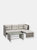 Longford Patio Sectional Sofa Set With Cushions - Stone Gray Cushions - Stone Grey