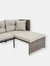 Longford Patio Sectional Sofa Set With Cushions - Stone Gray Cushions