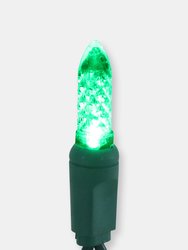 M6 Faceted  LED String Lights - 70Ct - 21-Ft -  Lighted Decor - Green