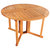 Malaysian Hardwood Gateleg Patio Table With Teak Oil Finish - Brown
