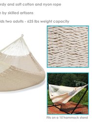 Mayan Family Hammock XXL Blue Handwoven Thick Cord