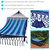 Mayan Hammock with Spreader Bars Blue Portable Patio Outdoor Hanging 770 lb