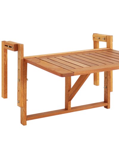 Sunnydaze Decor Meranti Folding Balcony Railing Table product