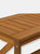 Meranti Wood Outdoor Patio Coffee Table with Teak Oil Finish