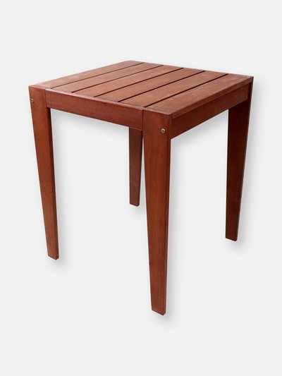 Sunnydaze Decor Meranti Wood with Mahogany Teak Oil Finish Outdoor Square Patio Table product