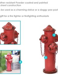 Metal Fire Hydrant Outdoor Statue