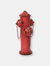Metal Fire Hydrant Outdoor Statue - Red