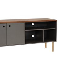 Mid-Centurn Modern TV Stand Console for 55" TV - Grey