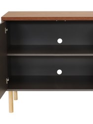 Mid-Century Modern 2-Door Accent Buffet Cabinet