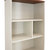 Mid-Century Modern 5-Shelf Bookshelf with Storage Cabinet - Latte