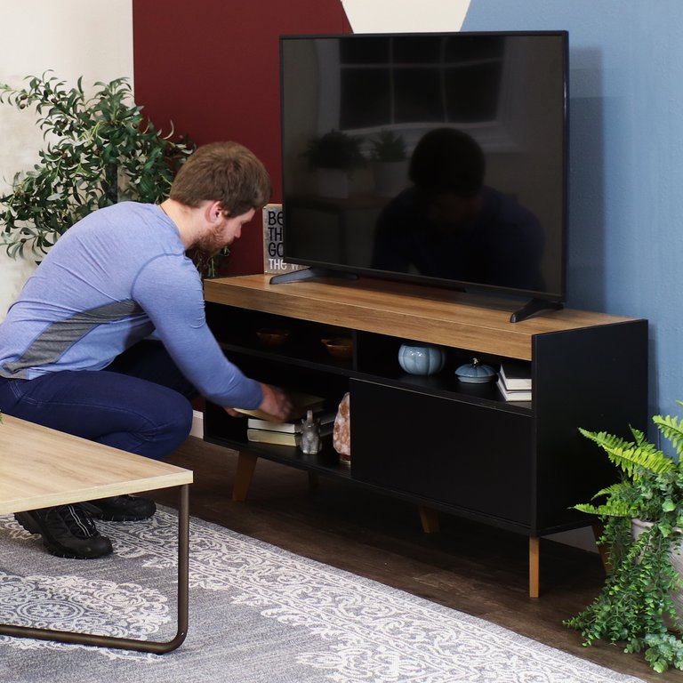 Mid-Century Modern TV Stand Console for 58" TV