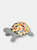 Mildred the Magnanimous Mosaic Turtle Statue - Grey