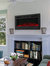 Modern Flame Mounted/Recessed Indoor Electric Fireplace