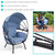 Modern Luxury Patio Lounge Chair with Retractable Shade