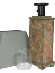 Natural Slate Table Lamp -Electric - 24"
