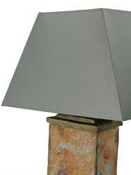 Natural Slate Table Lamp -Electric - 24"