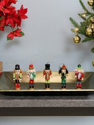 Nutcracker 5-Piece Christmas Hanging Ornament Set