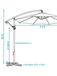 Offset Cantilever Patio Umbrella 9.5'