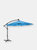 Offset Patio Umbrella With Solar Led Lights - Blue