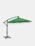 Offset Patio Umbrella With Solar Led Lights - Green