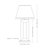 Open Rectangle Slate Outdoor Table Lamp - 31" H