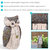 Ophelia the Woodland Owl Statue - Indoor/outdoor Figurine - 13"