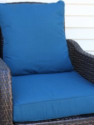 Outdoor Deep Seat Chair Back Patio Cushion Set Porch Deck Garden