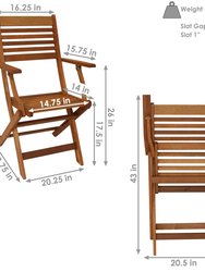 Outdoor Folding Patio Armchairs