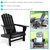 Outdoor Lake Style Adirondack Chairs with Cup Holder