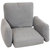 Outdoor Modern Luxury Egg Chair Cushion Replacement Set - Grey