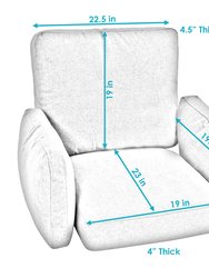 Outdoor Modern Luxury Egg Chair Cushion Replacement Set